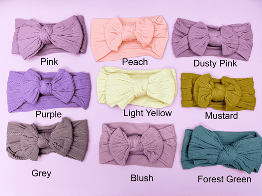 Baby Girl Nylon Headband with Big Bow