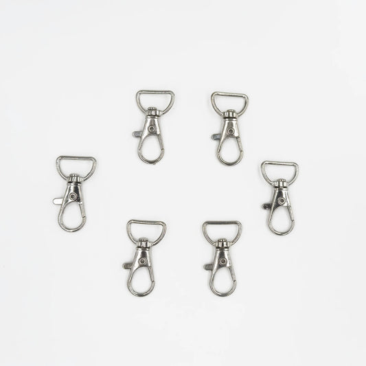 Swivel Lobster Clasp with D Ring l 6PCS