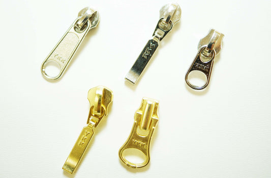 YKK Size 3 Metal Zipper Pulls 8 PCS