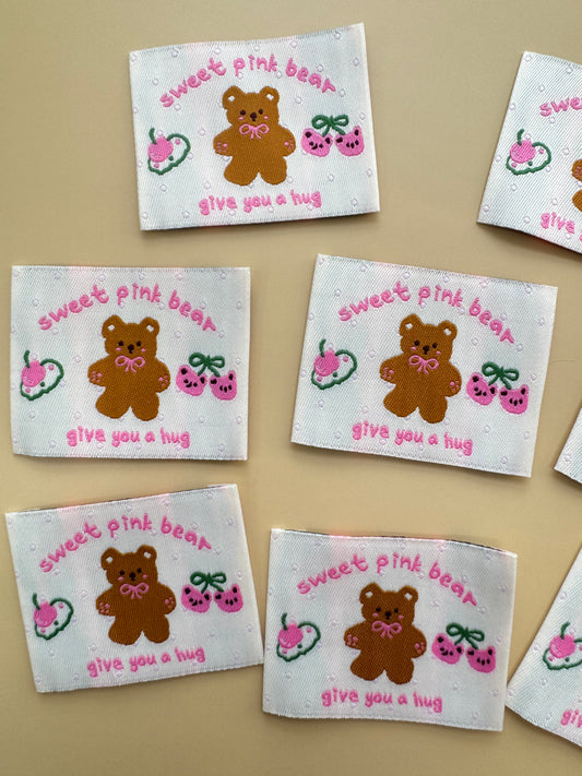 Sweet Bear Woven Labels