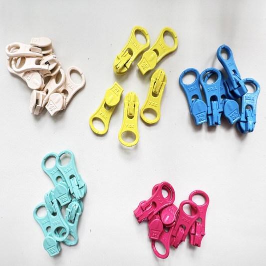 YKK Size 3 Nylon Coil Zipper Pulls l 8 PCS