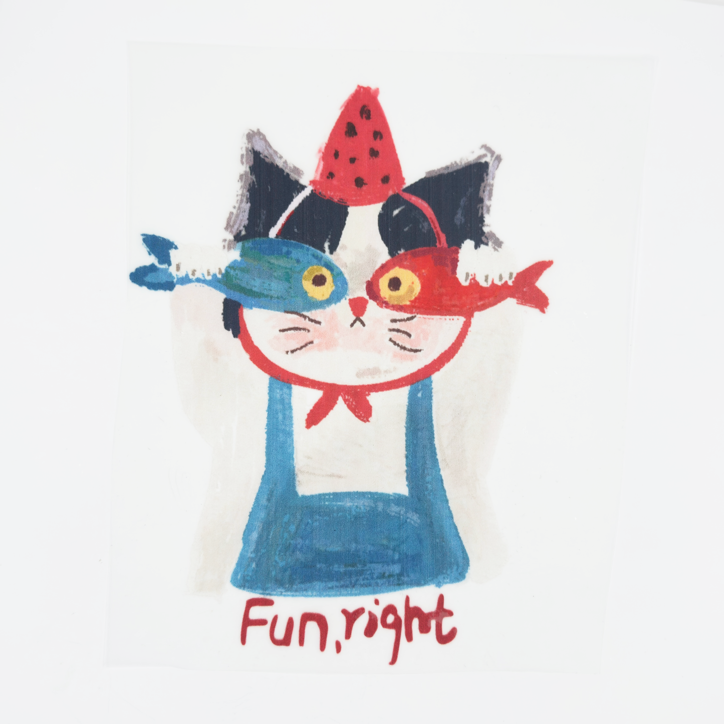 Cute Cat Iron On DTF Transfer
