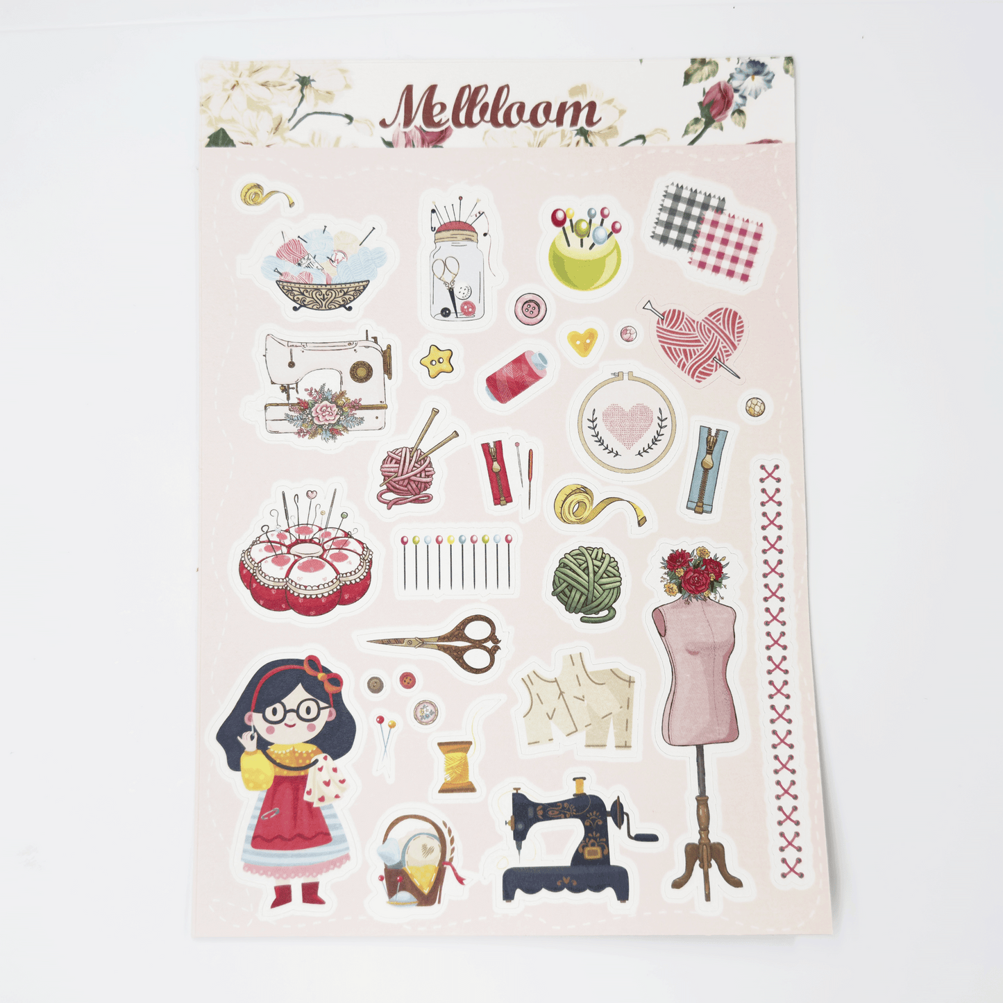 Sewing Sticker Sheet A5 size