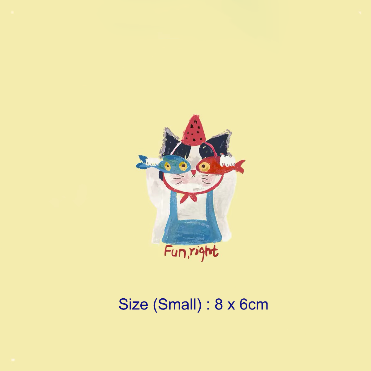 Cute Cat Iron On DTF Transfer