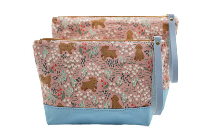 Happy Puppy Zipper Bag, Make-Up Bag