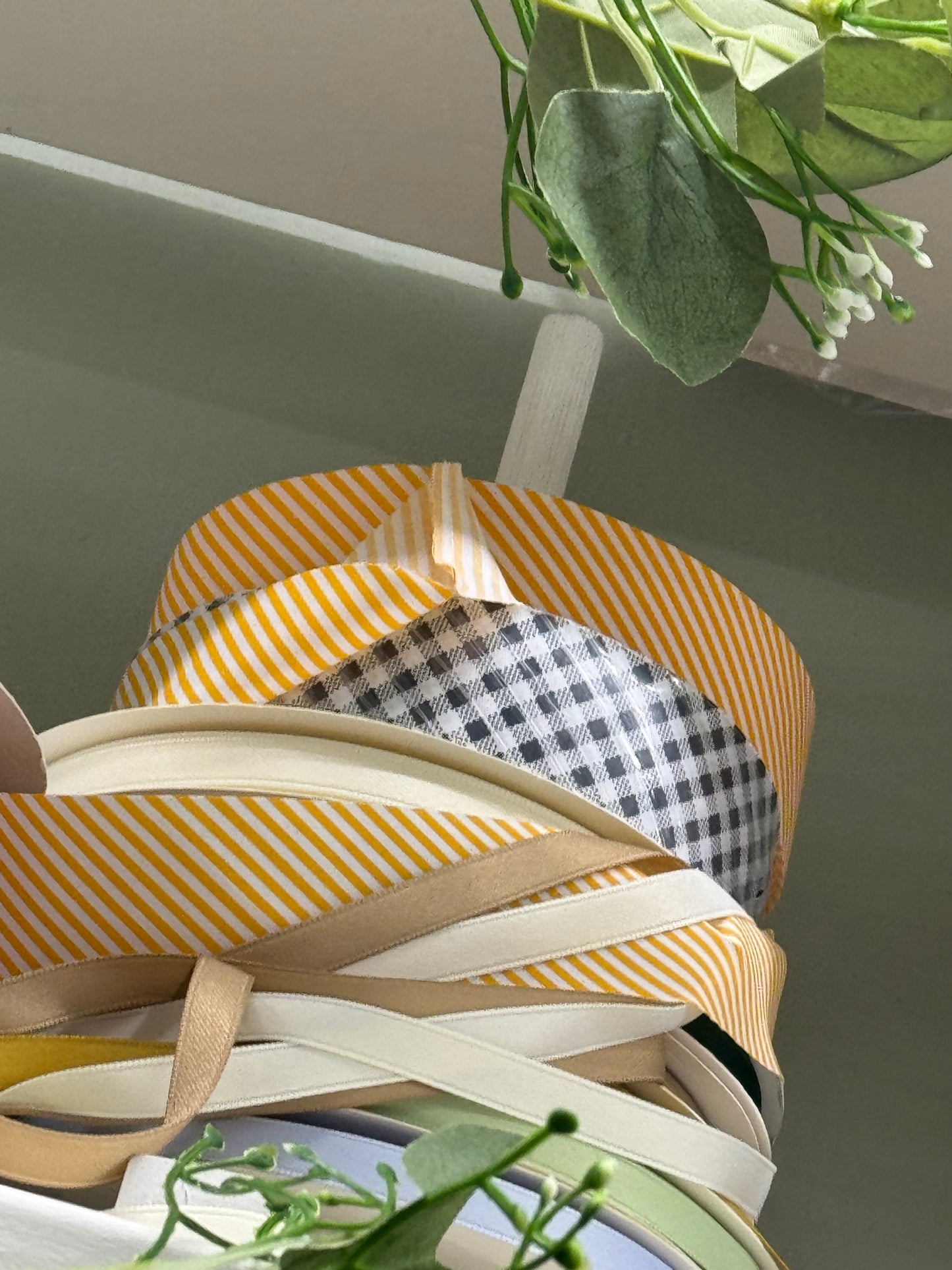 4cm Orange and White Stripes Polyester Cotton Bias Tape