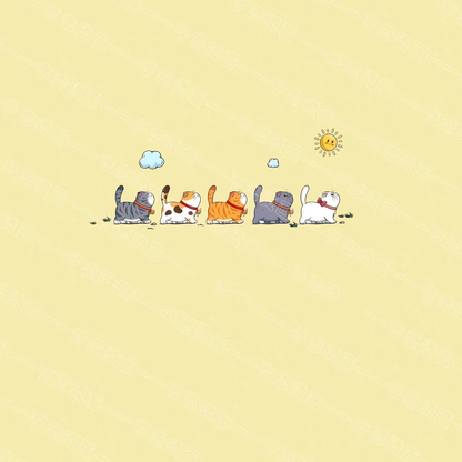 Cat Team Iron On DTF Transfer