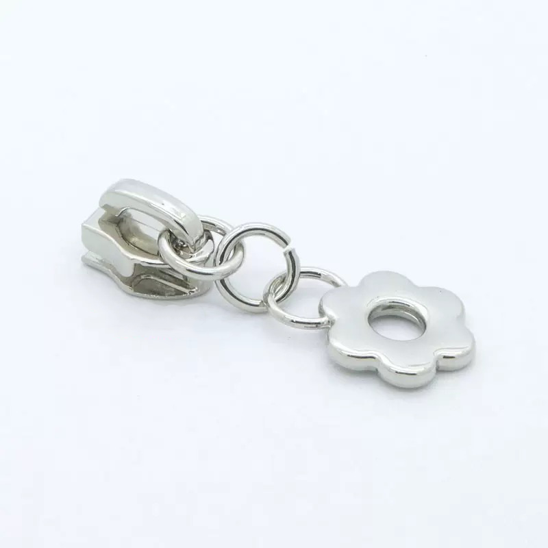 Round Petal Zipper Pulls for Nylon Zipper Tape 4PCS