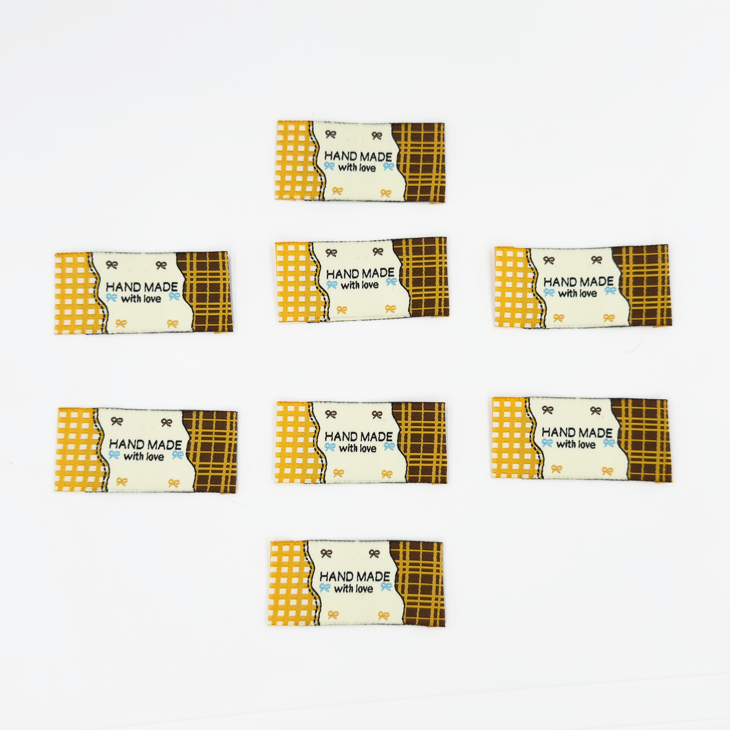 Handmade Yellow Woven Labels