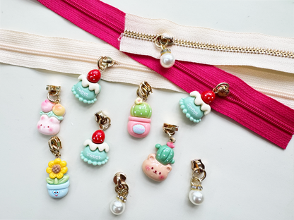 Sweet Cake Zipper Pulls 4PCS