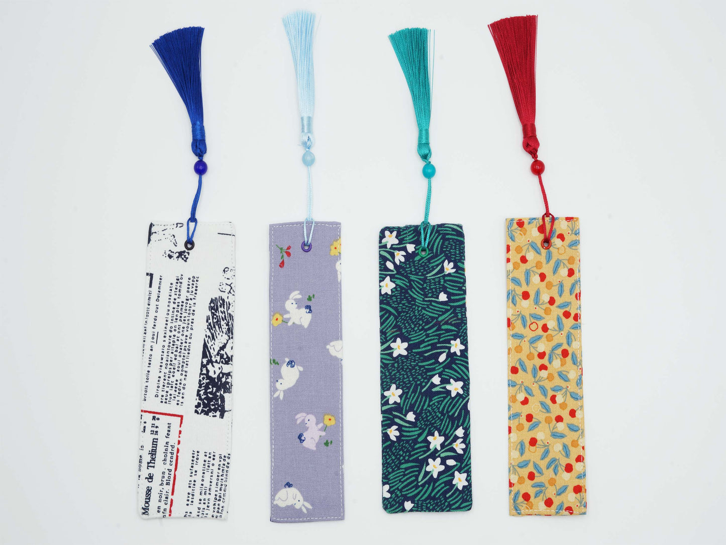 Enjoy Rabbit Fabric Bookmark