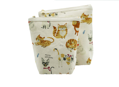 Cats Basic Zipper Pouch, Charger Bag