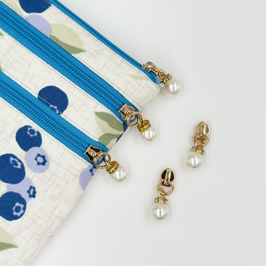 Pearl Zipper Pulls 4PCS