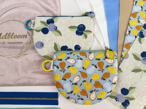 Zipper Half-Moon Pouch Sewing Kit - Pack of 2 Pouches