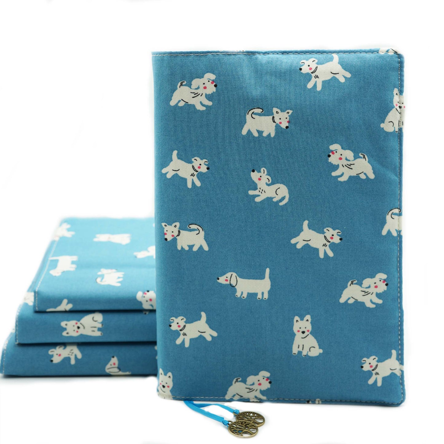 Shy Dog Book Cover, Fabric Dust Jacket