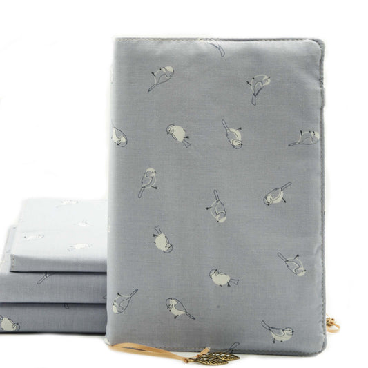 Hello Bird Book Cover, Fabric Dust Jacket