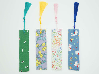 Blurry Garden Fabric Bookmark