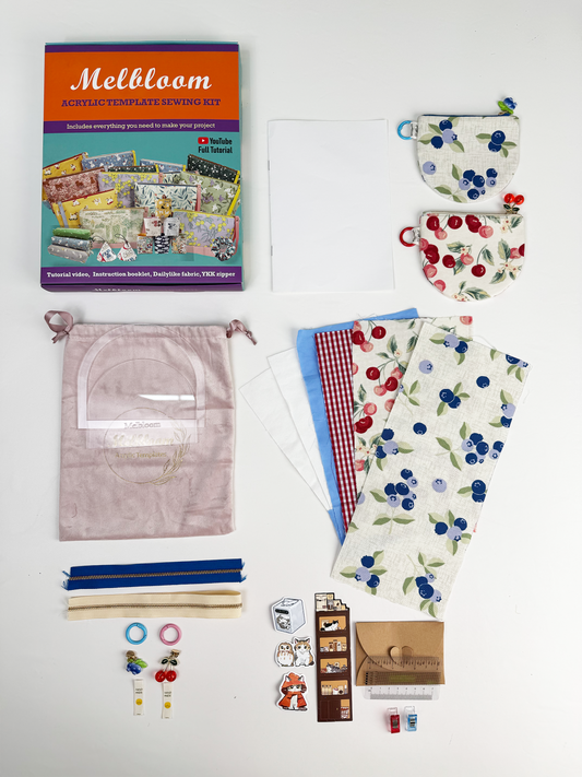 DIY Sewing Kit, Half-Moon Pouch