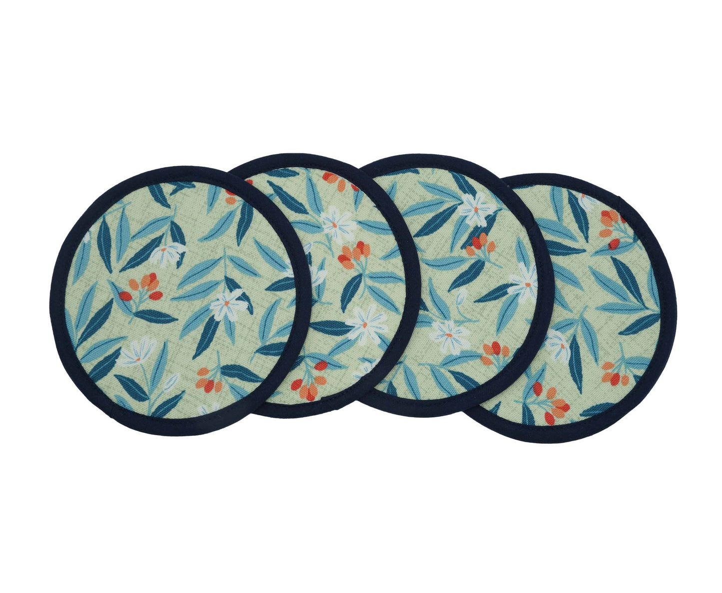 Purity Round Fabric Coasters Set