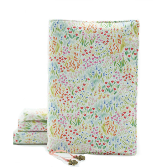 Blurry Garden Book Cover, Fabric Dust Jacket