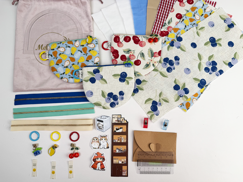 Zipper Half-Moon Pouch Sewing Kit - Pack of 3 Pouches