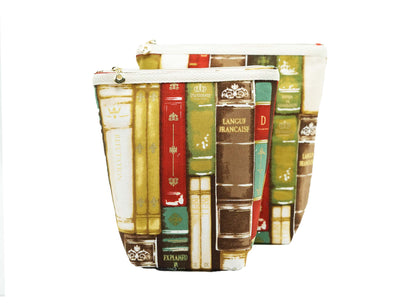 Library Books Basic Zipper Pouch, Charger Bag