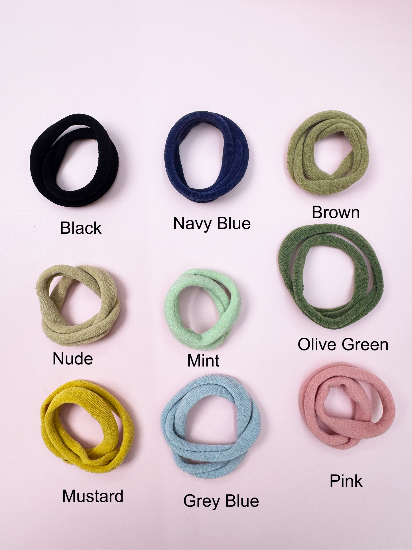 Soft Elastic Thick Nylon Headband 10PCS