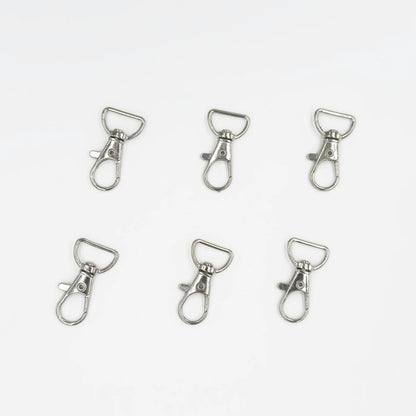 Swivel Lobster Clasp with D Ring l 6PCS