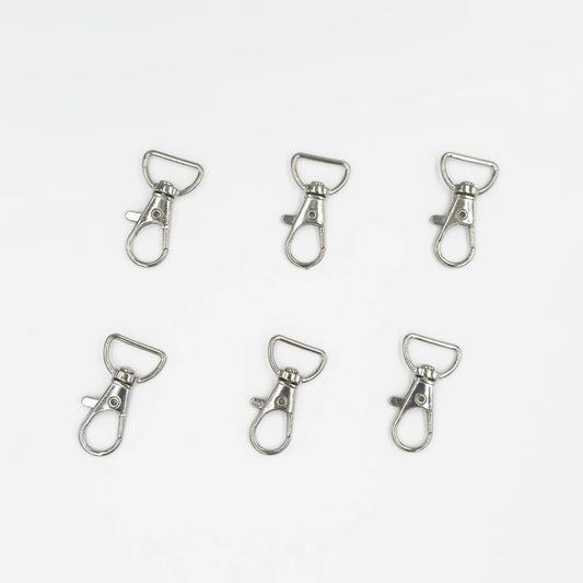 Swivel Lobster Clasp with D Ring l 6PCS
