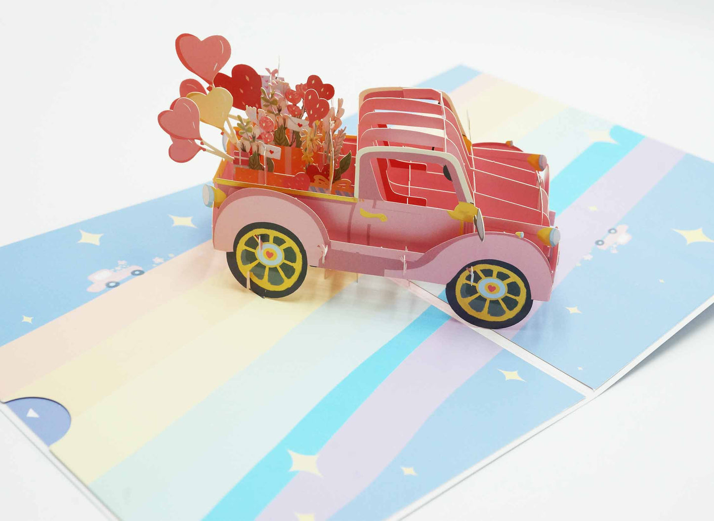 Car 3D Pop Up Card, For Mom, Valentine's Day, Birthday, All Occasion