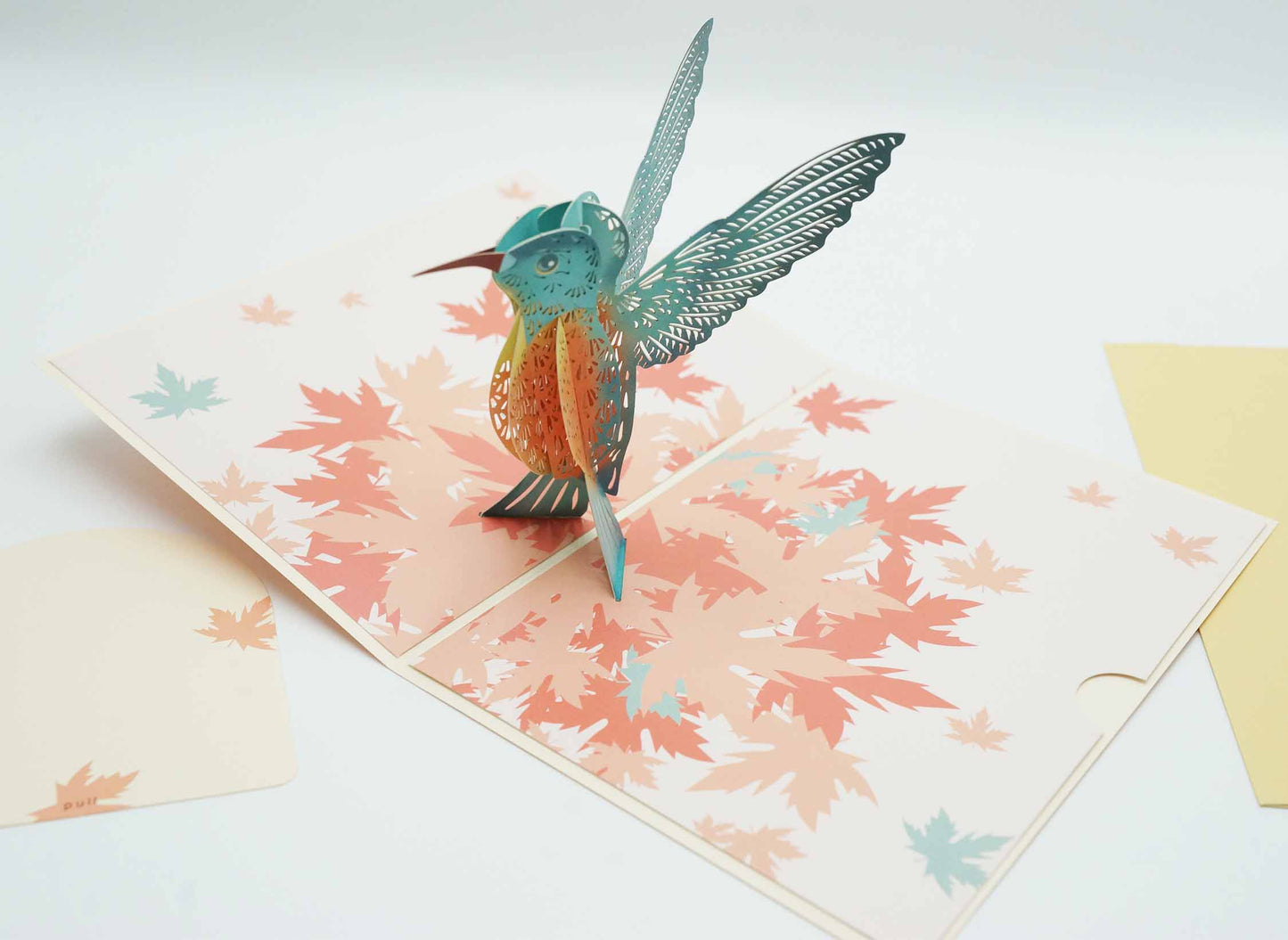 Hummingbird Pop-Up Greeting Card - Happy Birthday, Thank You, Wedding, Anniversary, Valentine's Day Cards