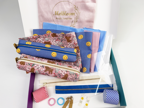 Pencil Pouch Sewing Kit - Set of 2 Pouches