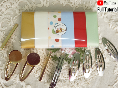 Hair Bow Making Kit - Dot Ribbon