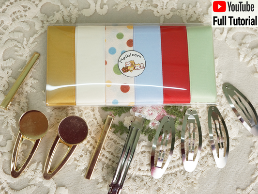 Hair Bow Making Kit - Dot Ribbon