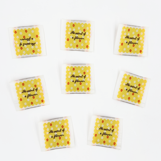 Scent of Flower Woven Labels