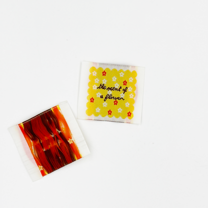 Scent of Flower Woven Labels