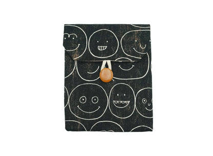 Black Smiling Faces Kindle Sleeve (3 sizes)