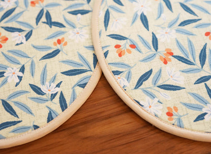 Purity Trivet, Round Fabric Potholder