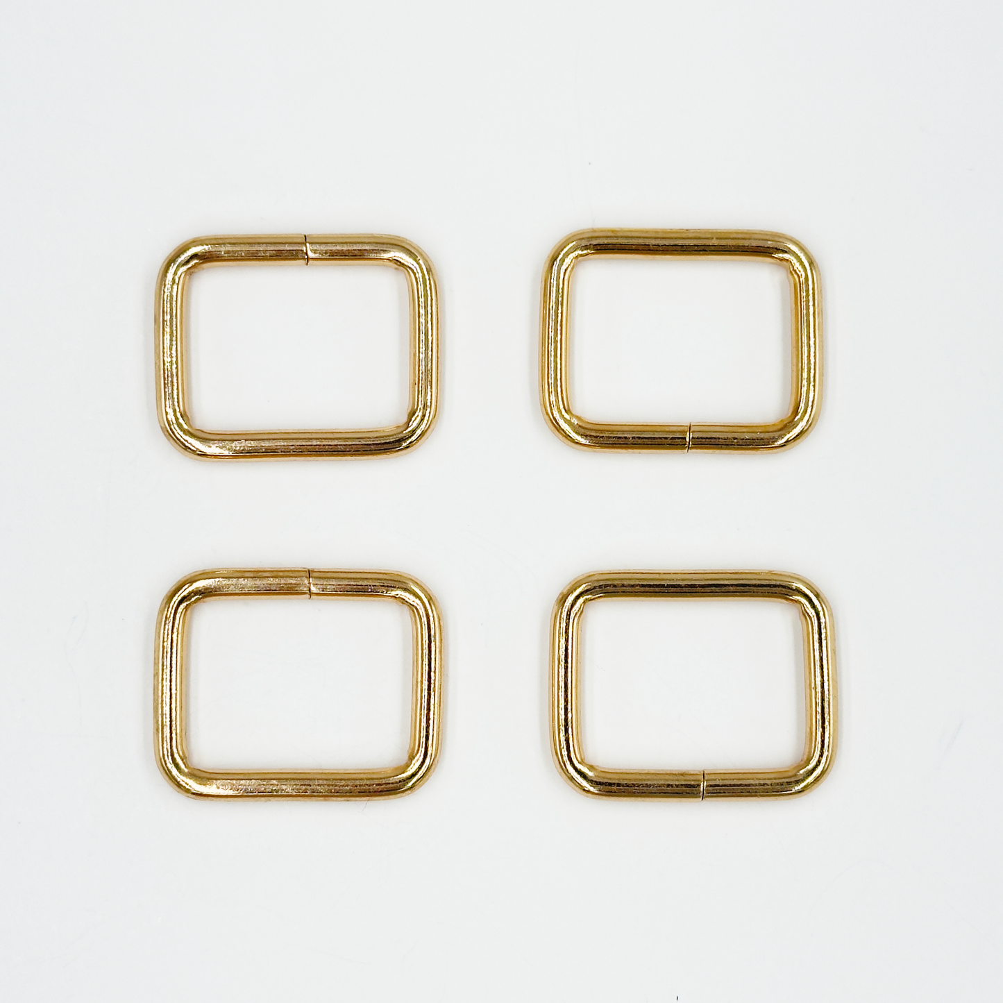 1'' Gold Rectangle Ring l 4 PCS