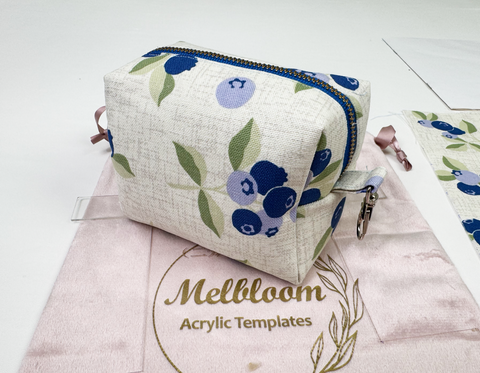 Cube Zipper Pouch Sewing Kit - Blueberry
