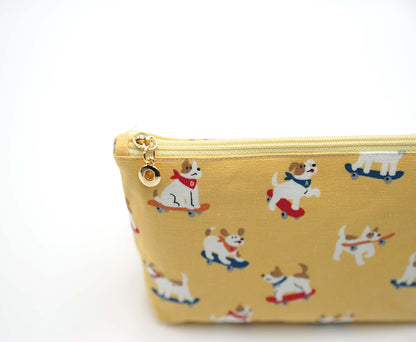 Skating Puppy Zipper Pouch