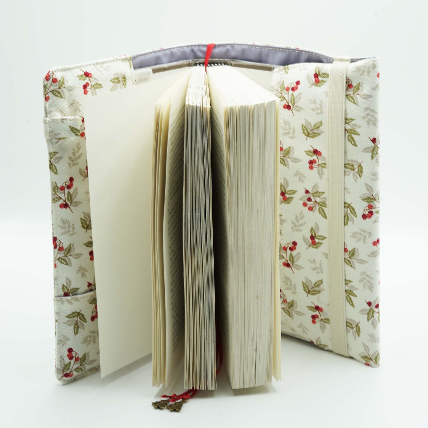 Cornus Book cover,  Fabric Dust Jacket