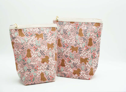 Happy Puppy Basic Zipper Pouch, Charger Bag