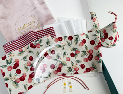 Pot Holders Sewing Kit - Cherry (Set of 2)