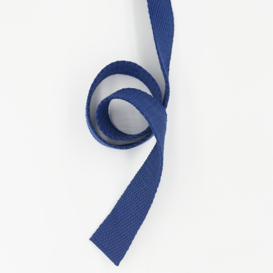 1'' Wide Cotton Webbing | Navy Blue - 3yard