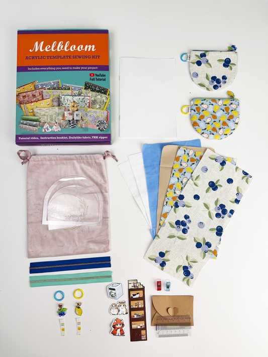 DIY Sewing Kit, Half-Moon Pouch