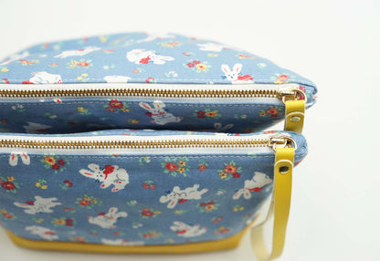 Happy Rabbits Zipper Bag, Make-Up Bag