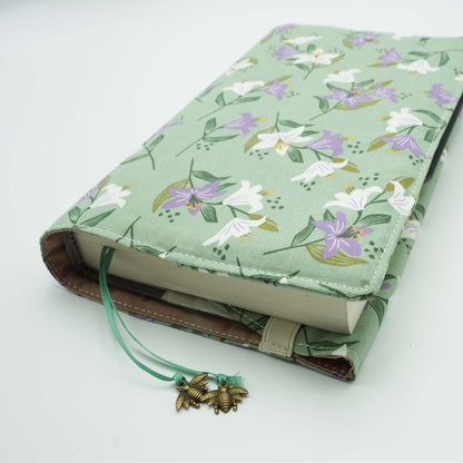 Madonna Lily Book Cover, Fabric Dust Jacket