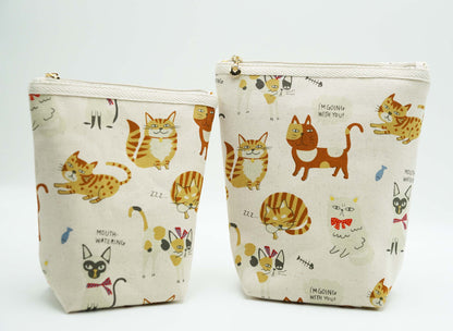 Cats Basic Zipper Pouch, Charger Bag