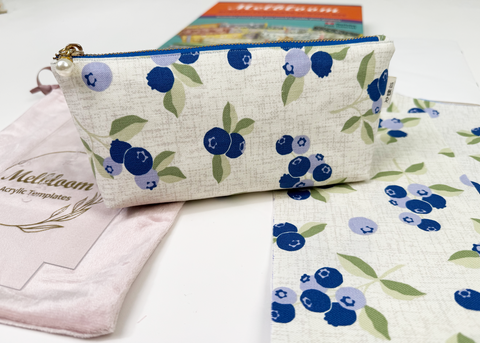 Acrylic Template for Zippered Pouch